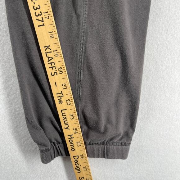 EILEEN FISHER Pants M Stretch Organic Cotton Jersey Jogger Pull On Gray USA - Picture 13 of 16